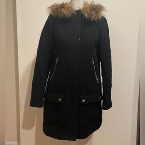 Gorgeous J. Crew Coat Faux Collar XS